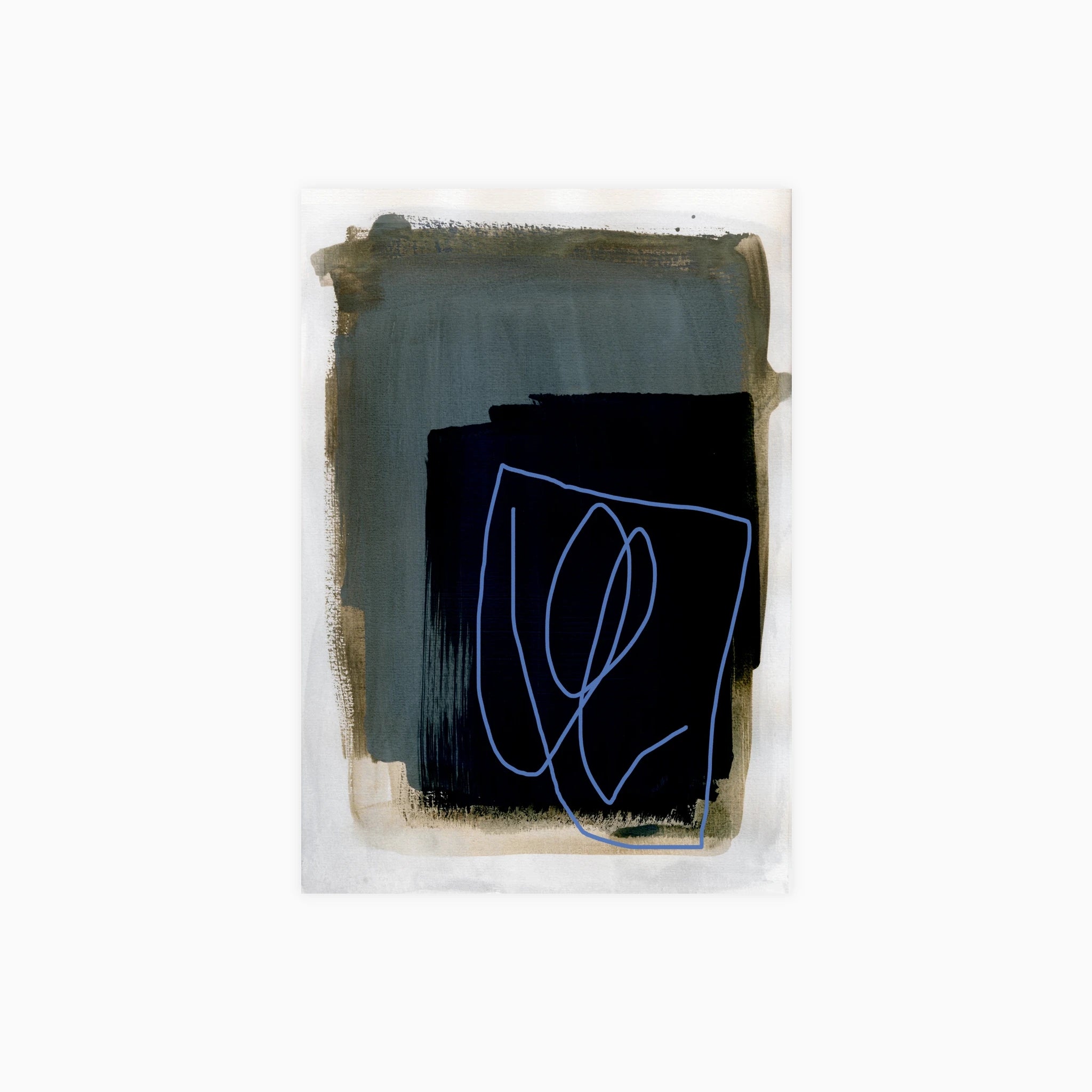 Abstract Brush Strokes 162 Poster