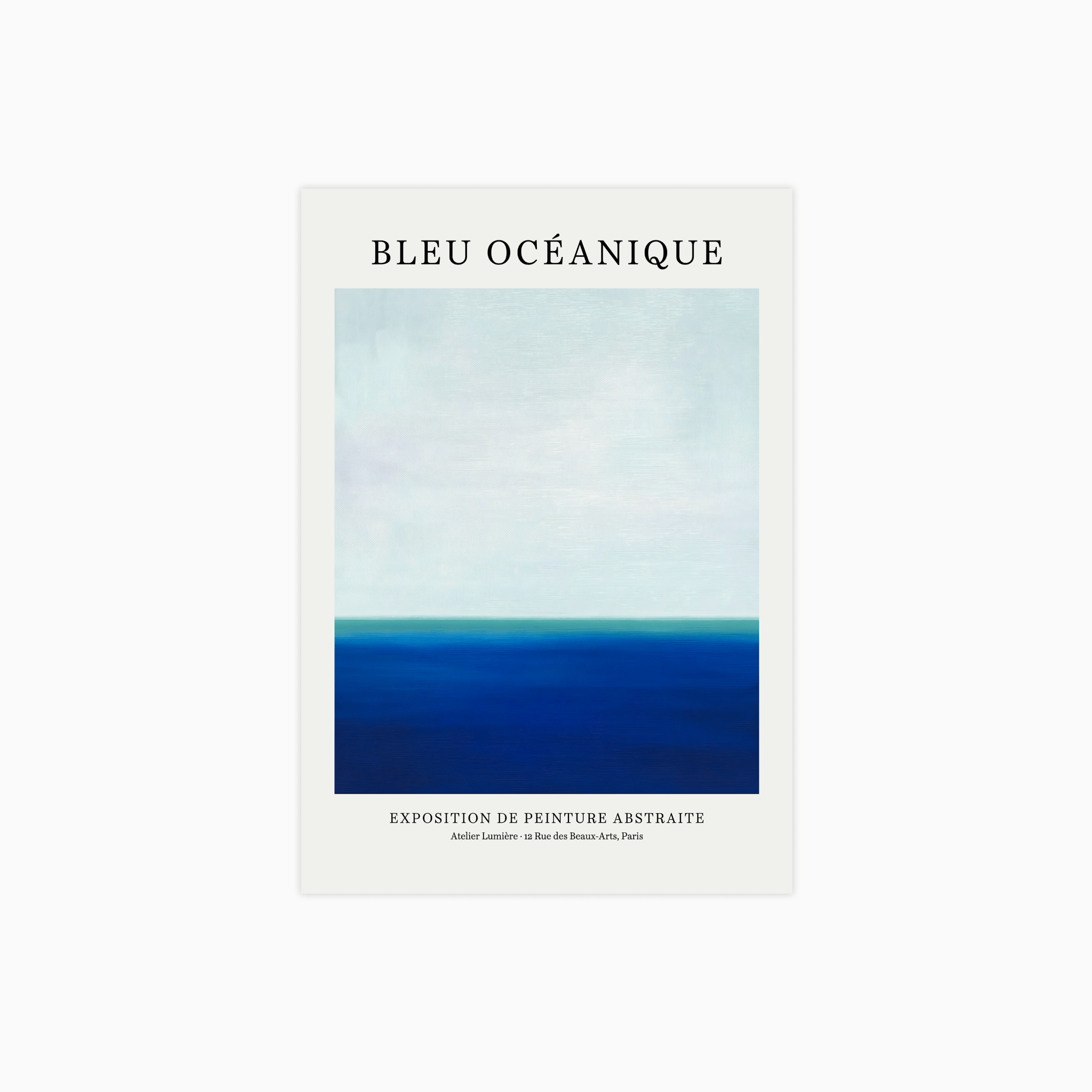 Bleu Océanique Poster