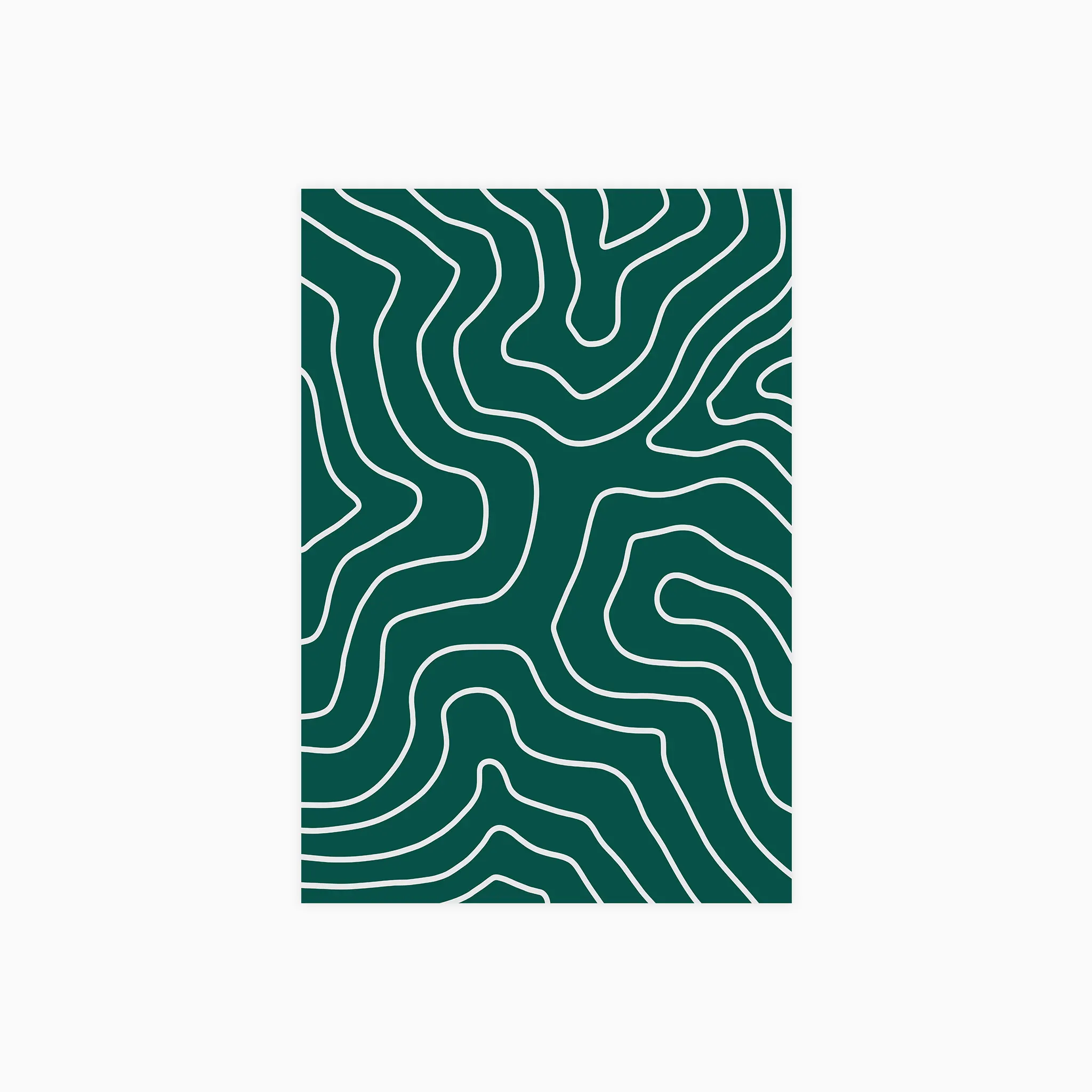 Minimalist White Lines 2 Poster