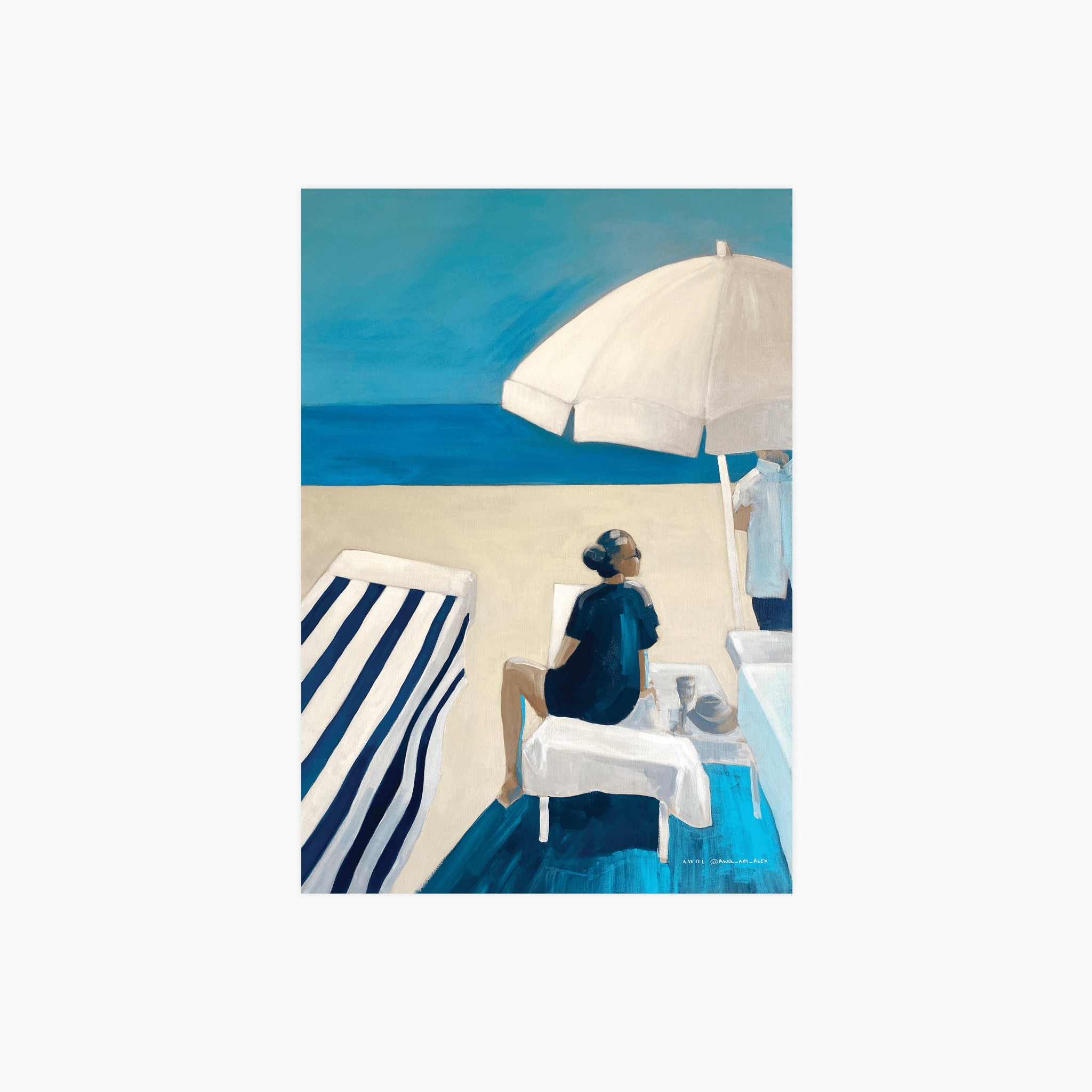 French Riviera Beach Club Poster