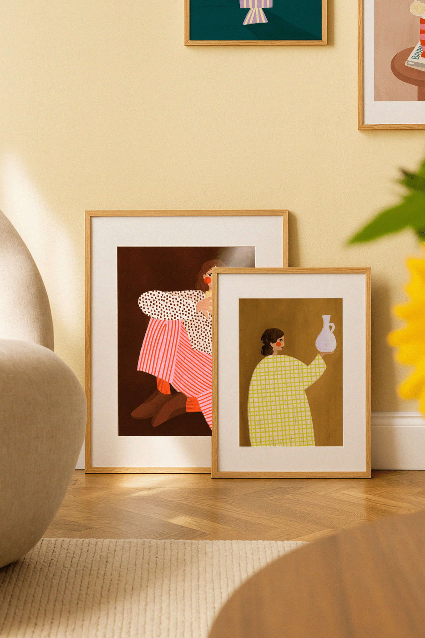 The Woman with the cup of Tea Poster