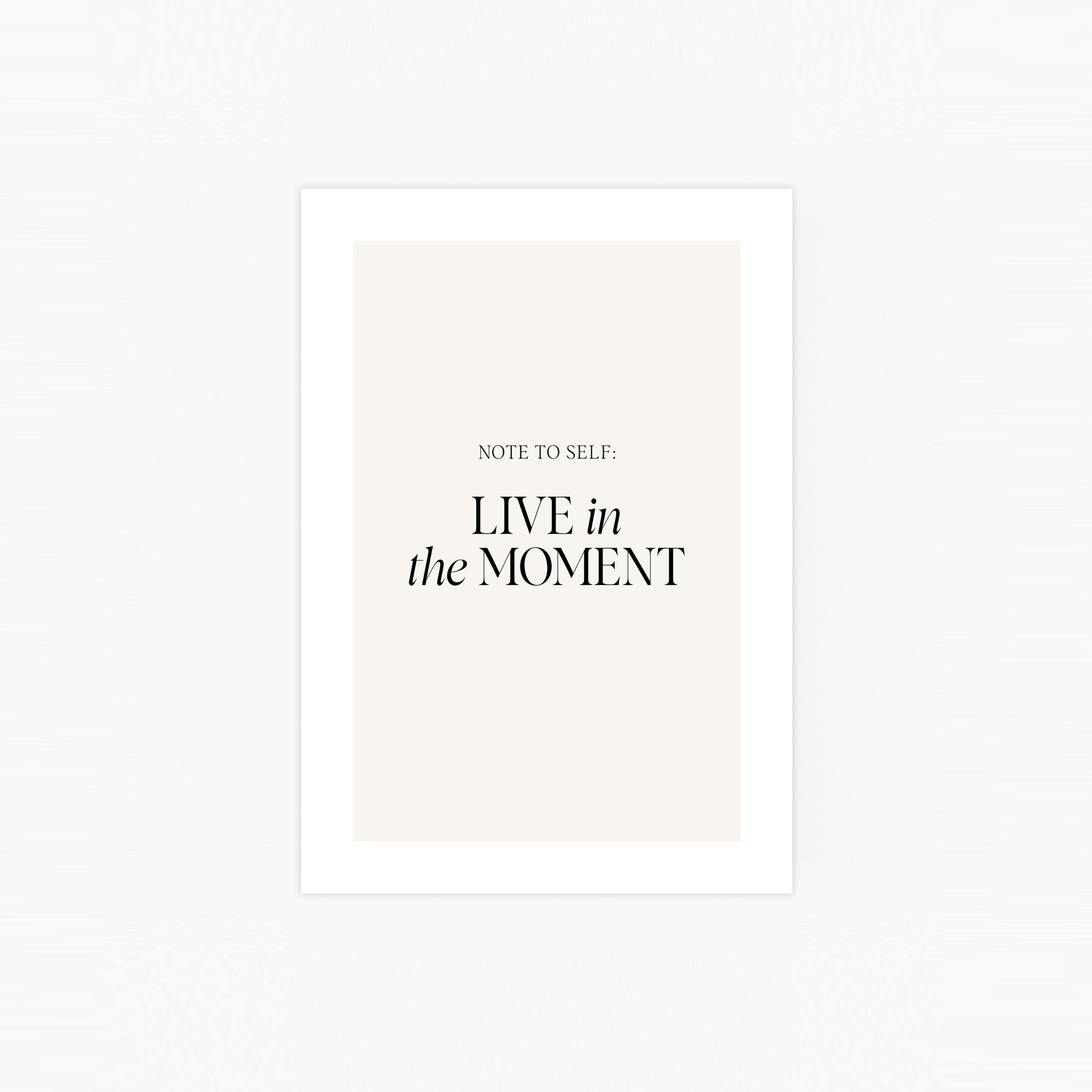 Live in the Moment Poster