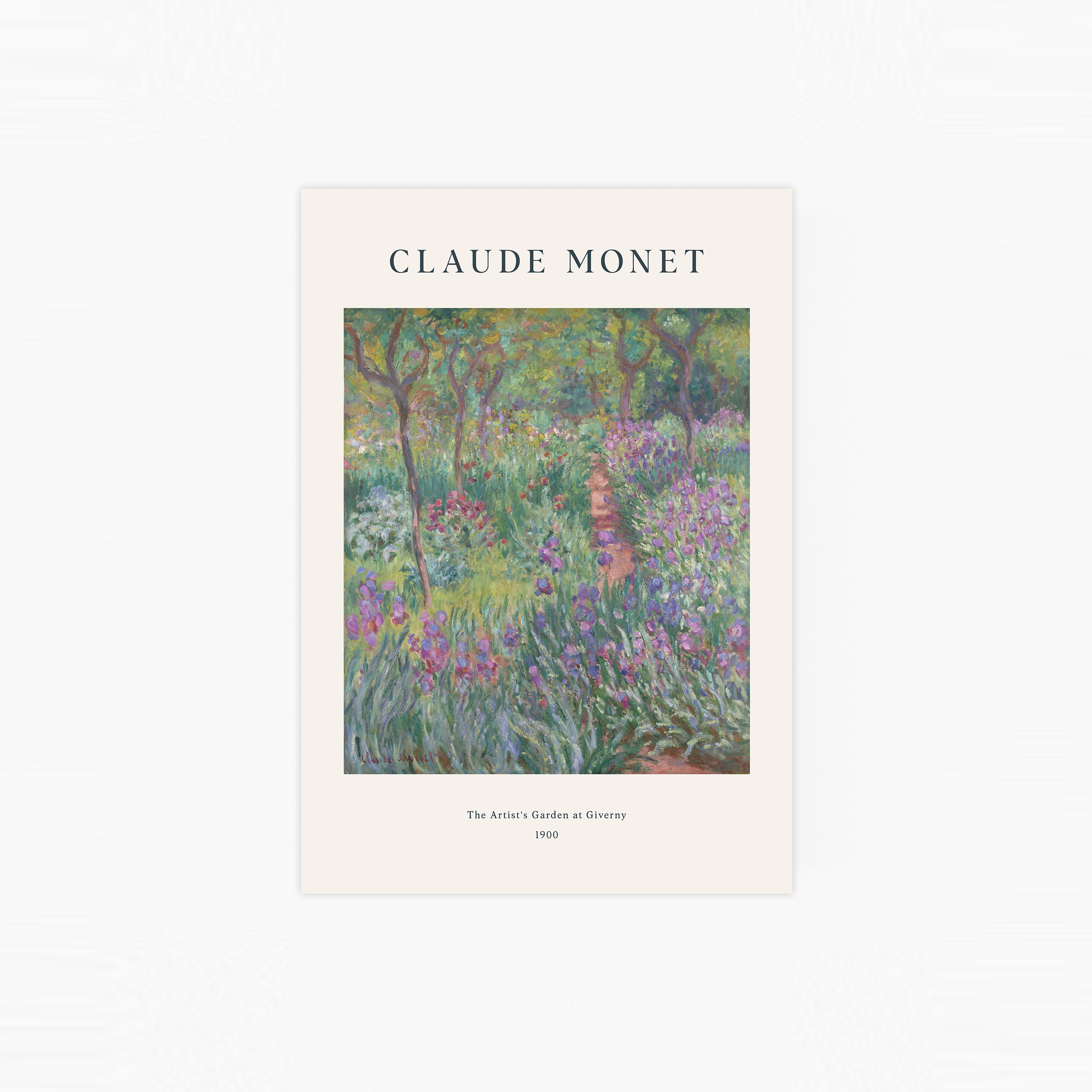 The Artist's Garden at Giverny Poster
