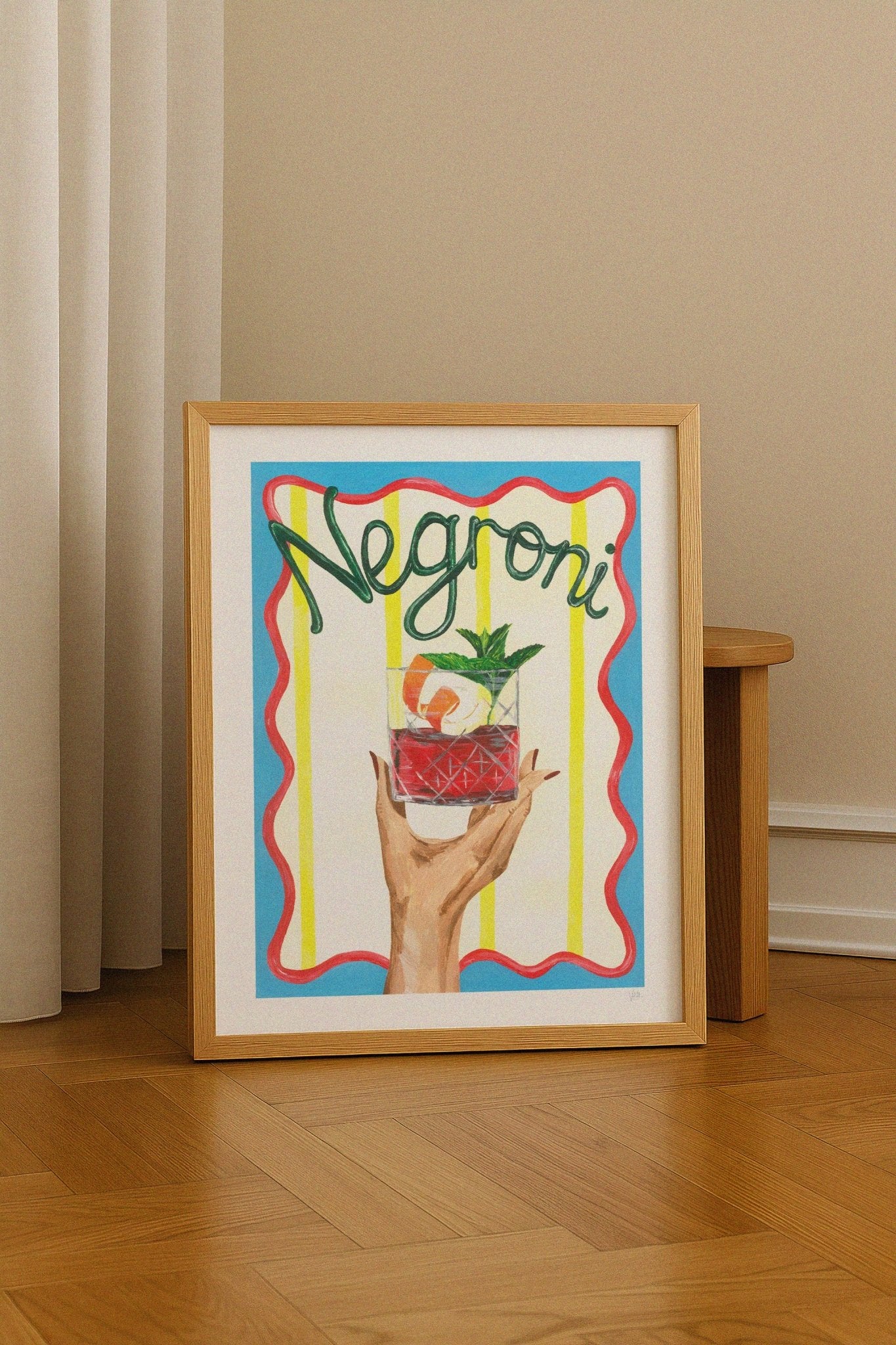 Negroni Cocktail Poster