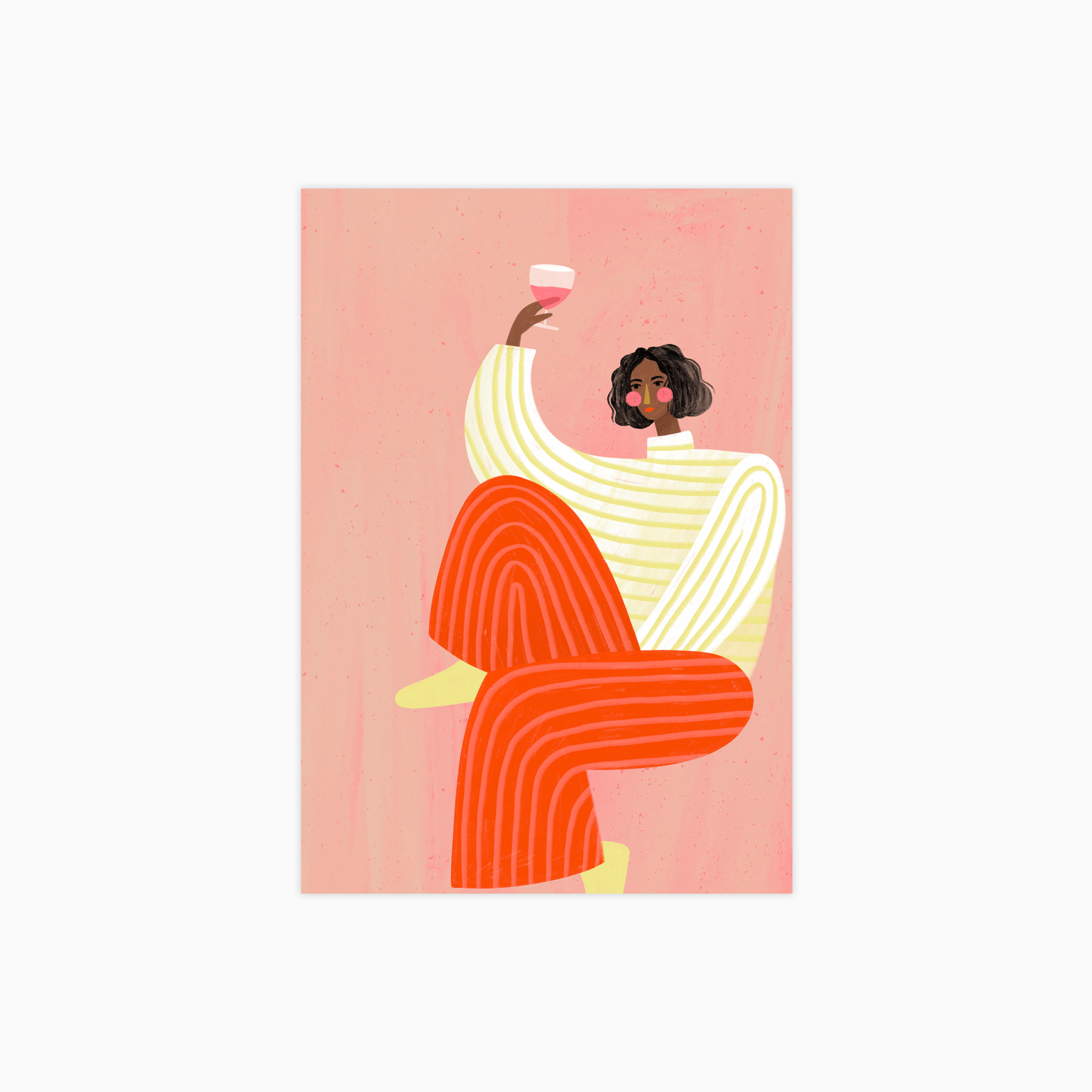 The Woman with the Glass of Wine Poster