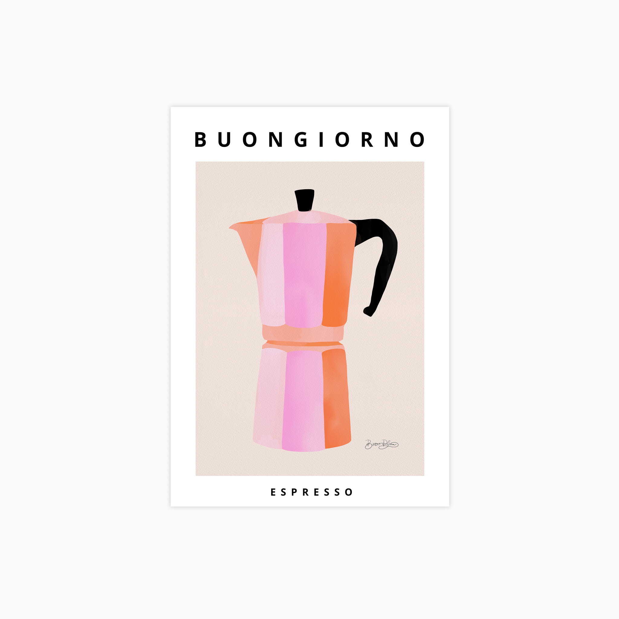 Buongiorno Espresso Coffee Poster