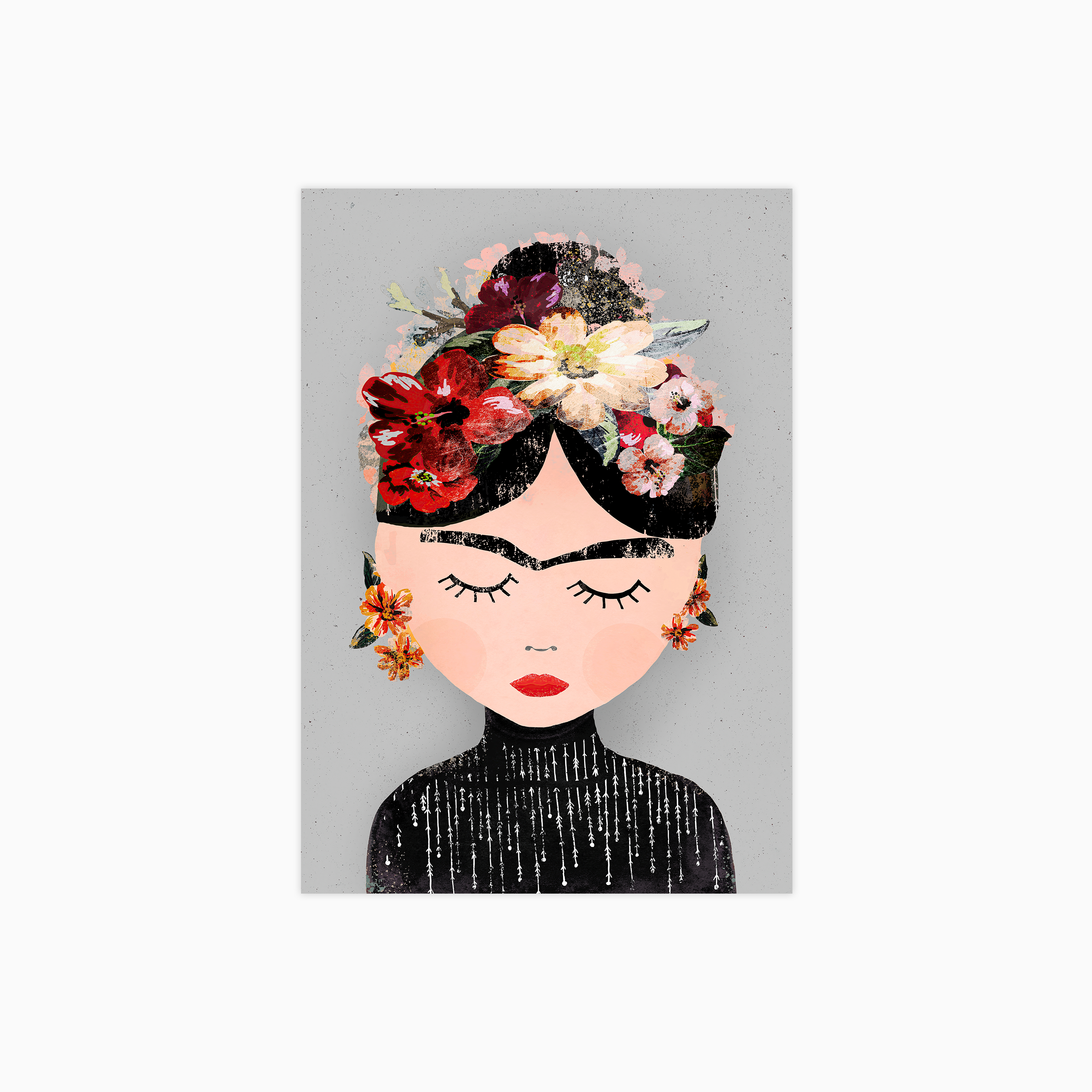 Frida Gray Poster
