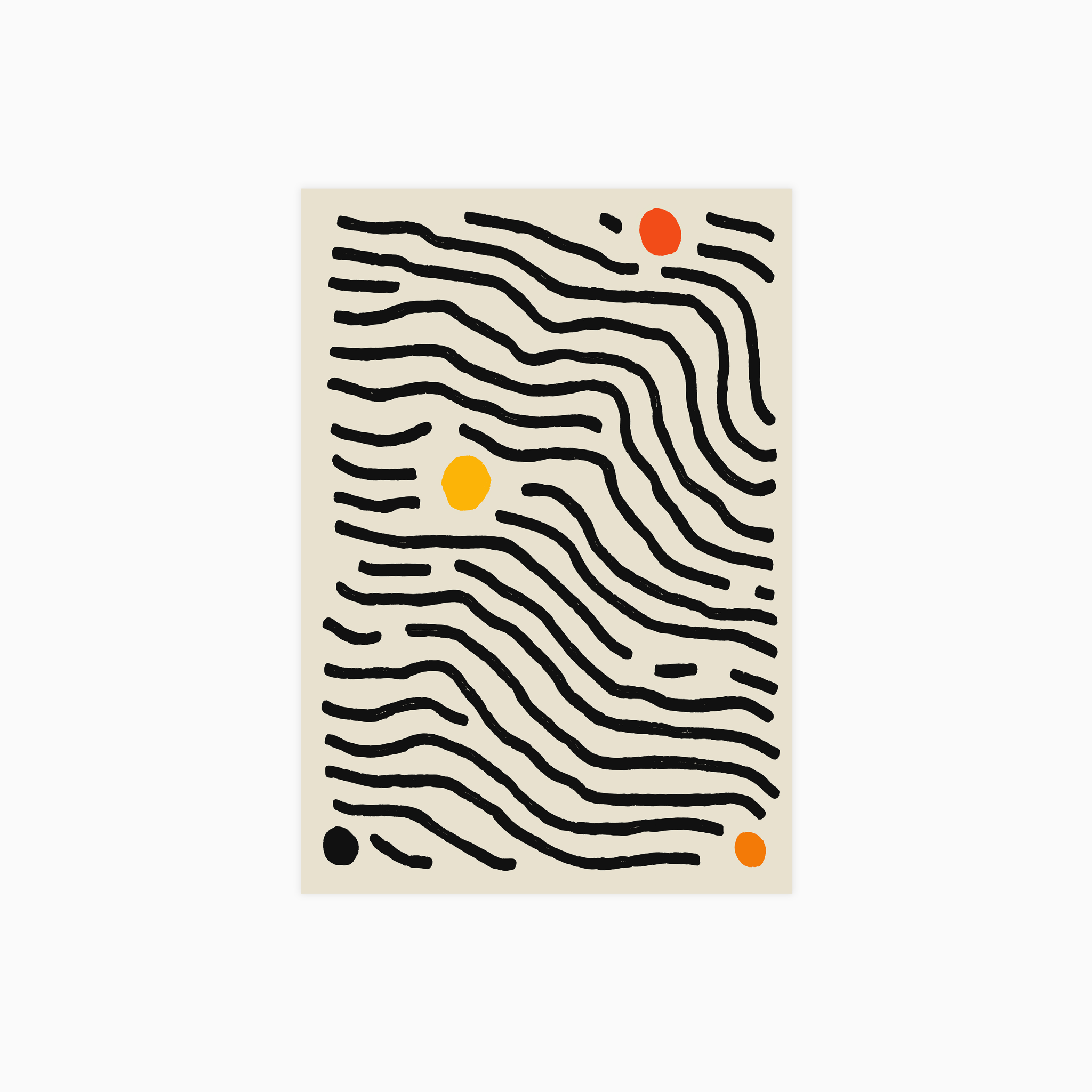 Orbiting Lines Poster