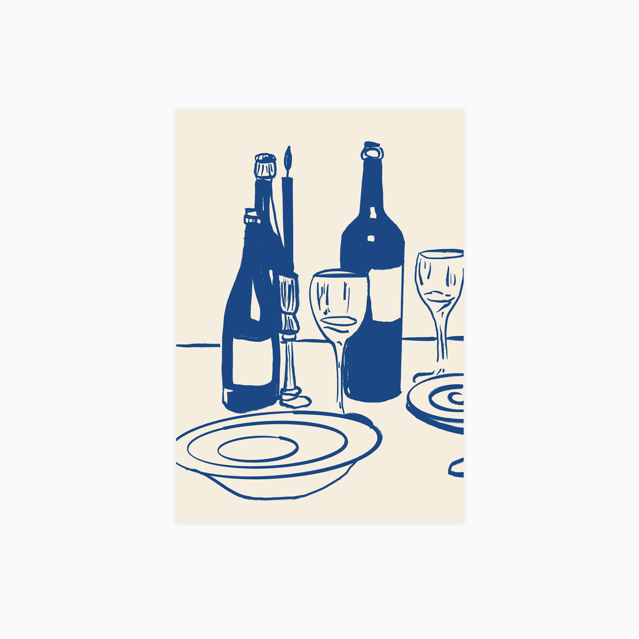 Dinner And Wine No 1 Poster