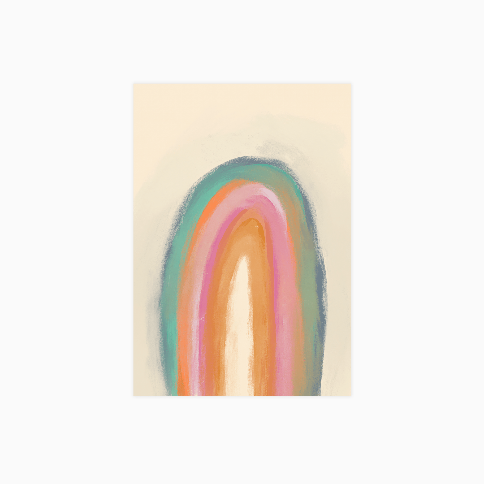 Pastel Rainbow Poster