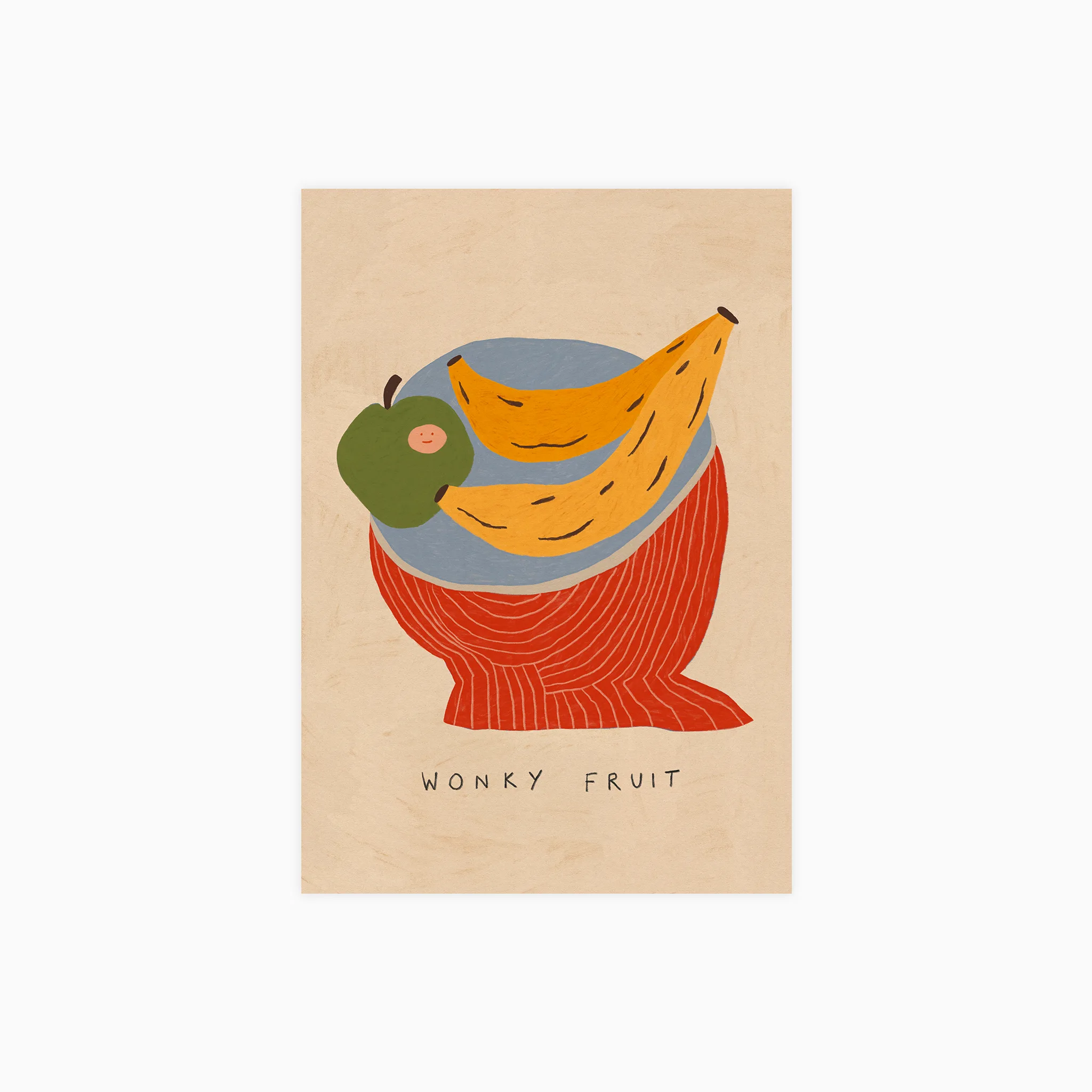 Wonky Fruit Poster