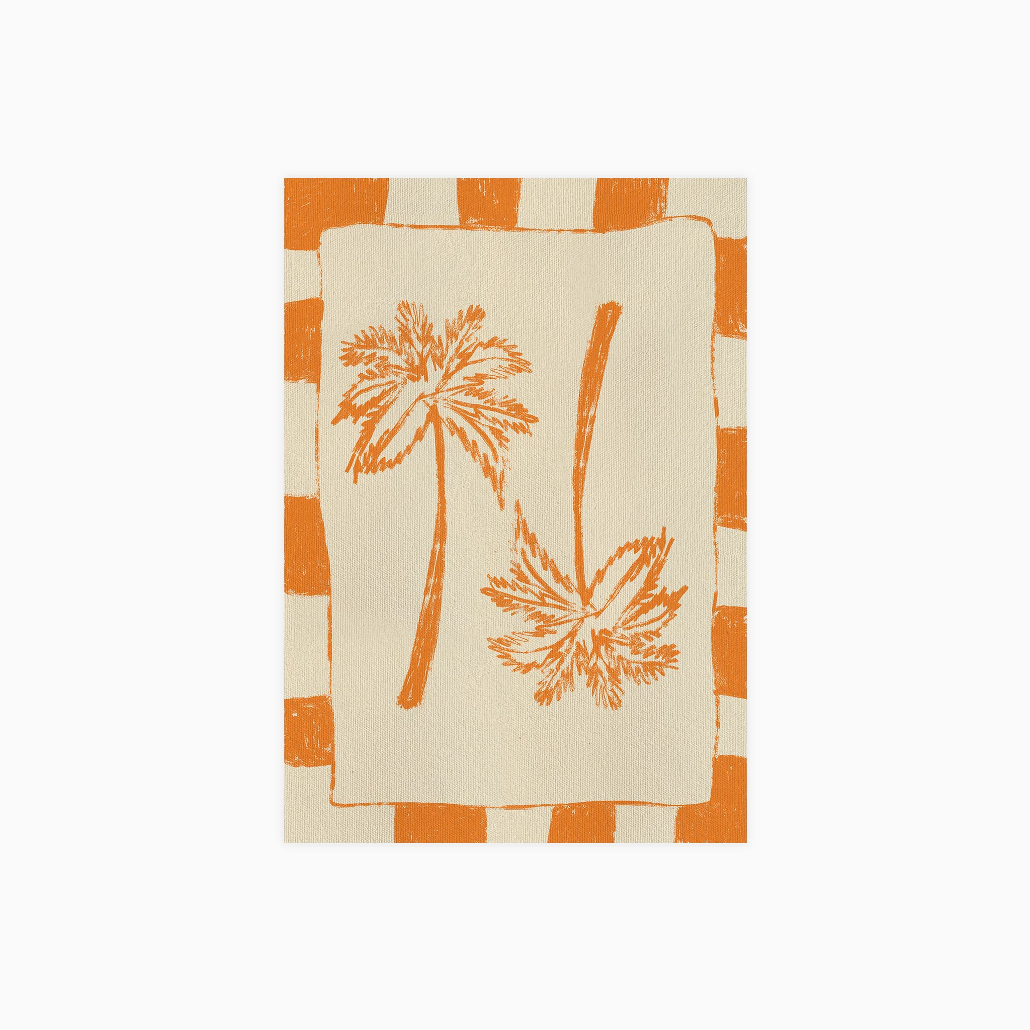 Palm Paradise Orange Poster